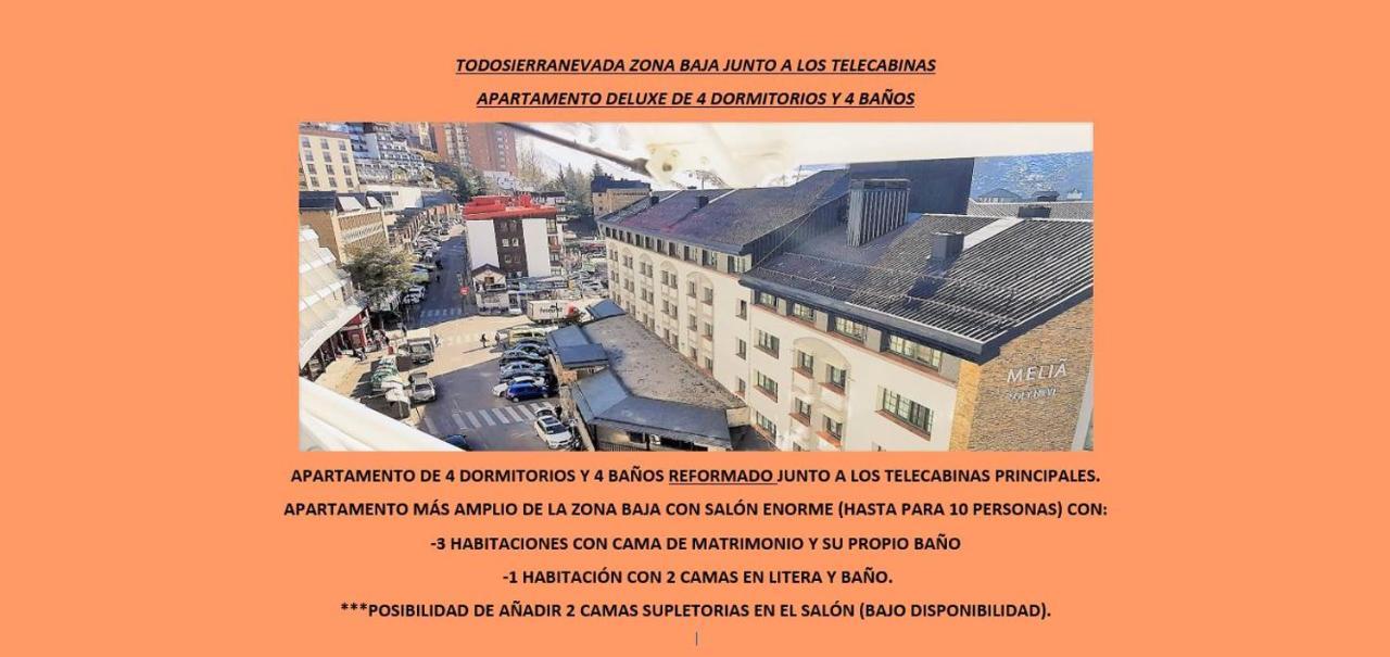 Todosierranevada Zona Baja - Apartamentos De 4 Dormitorios - Junto A Los Telecabinas Сьерра-Невада Экстерьер фото